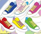 Цветные спортивная обувь